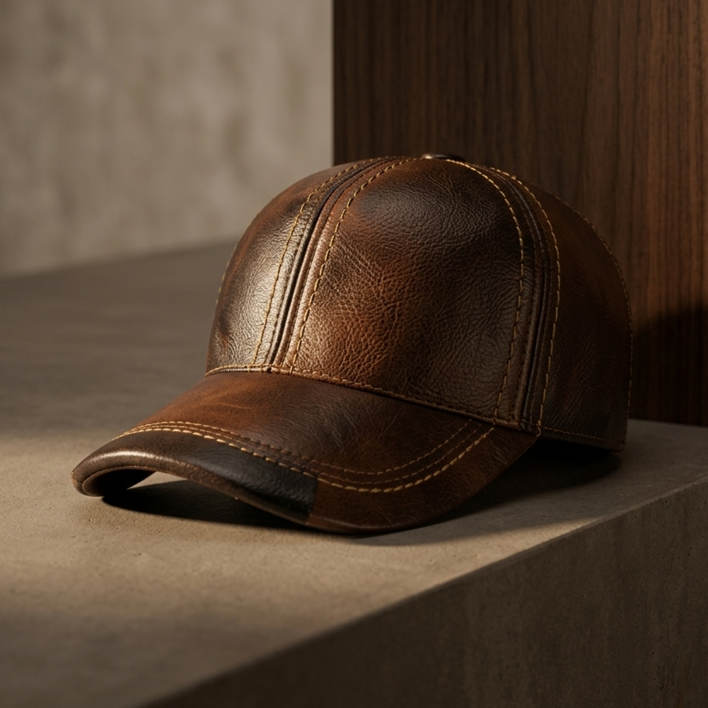 Leather Cap
