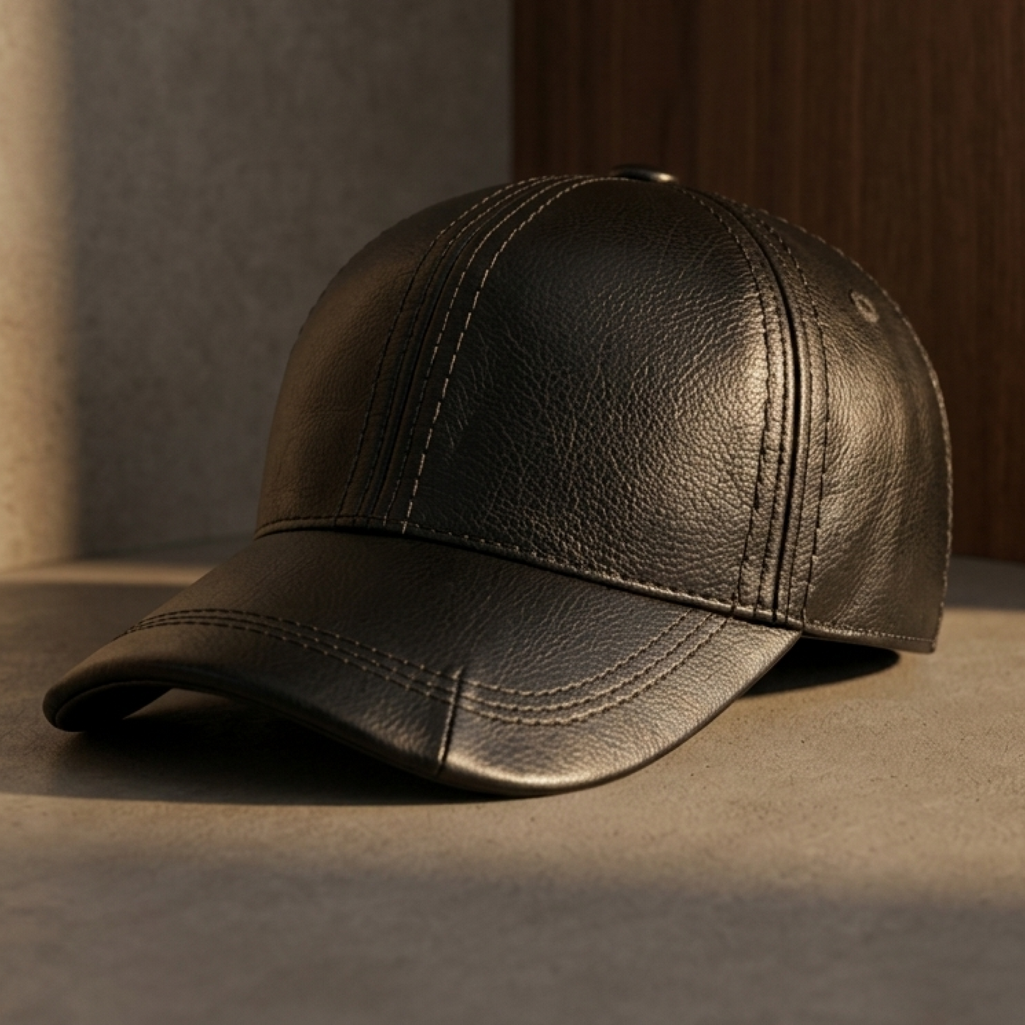 Leather Cap